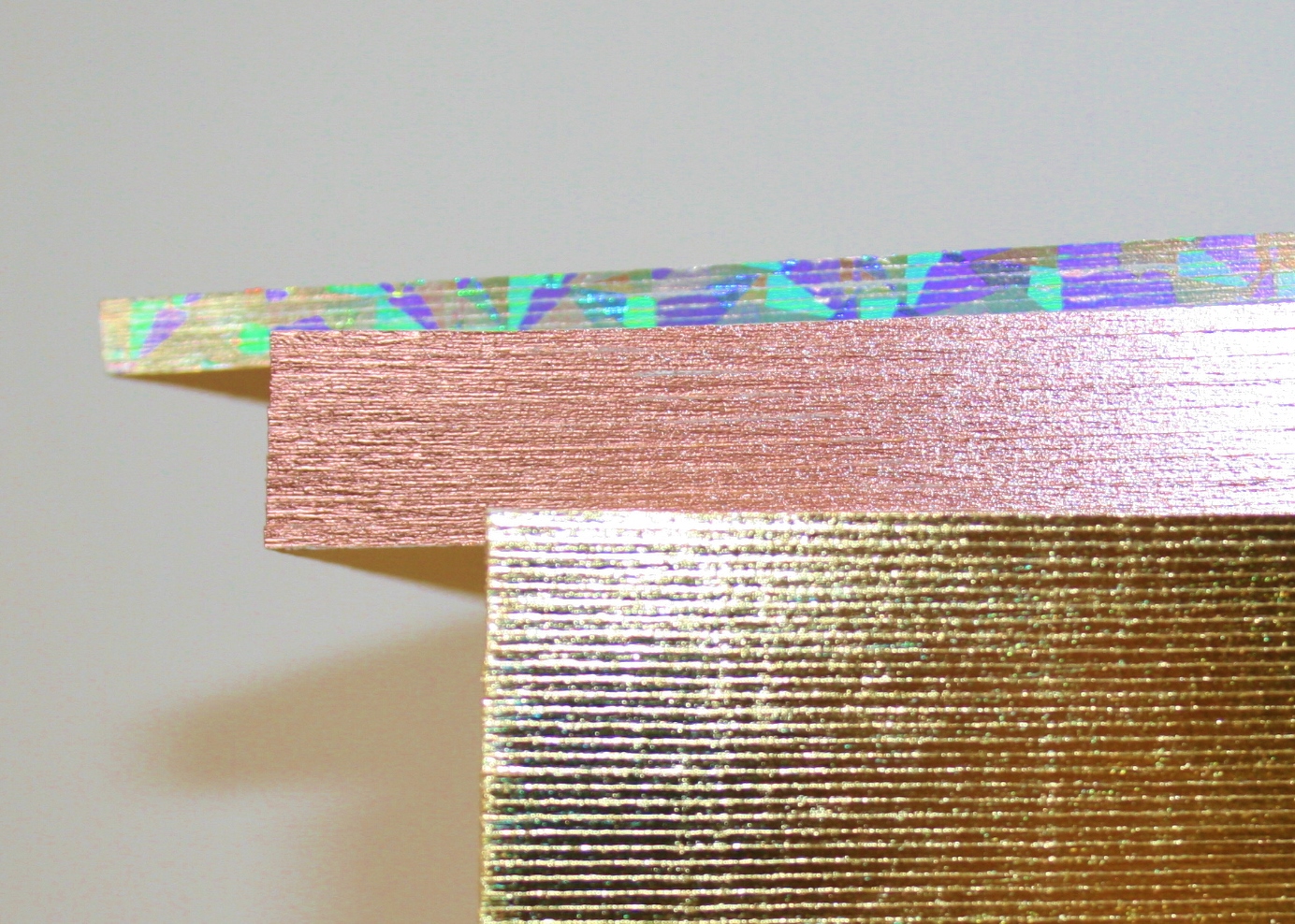 various foil gilding examples